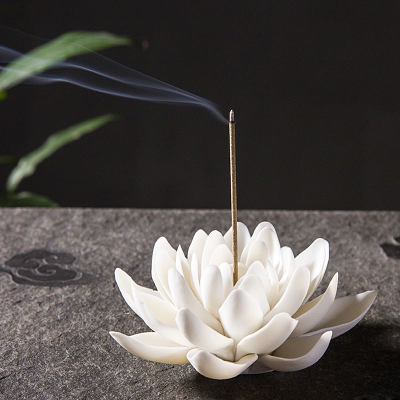 Porcelain Lotus Incense Burner