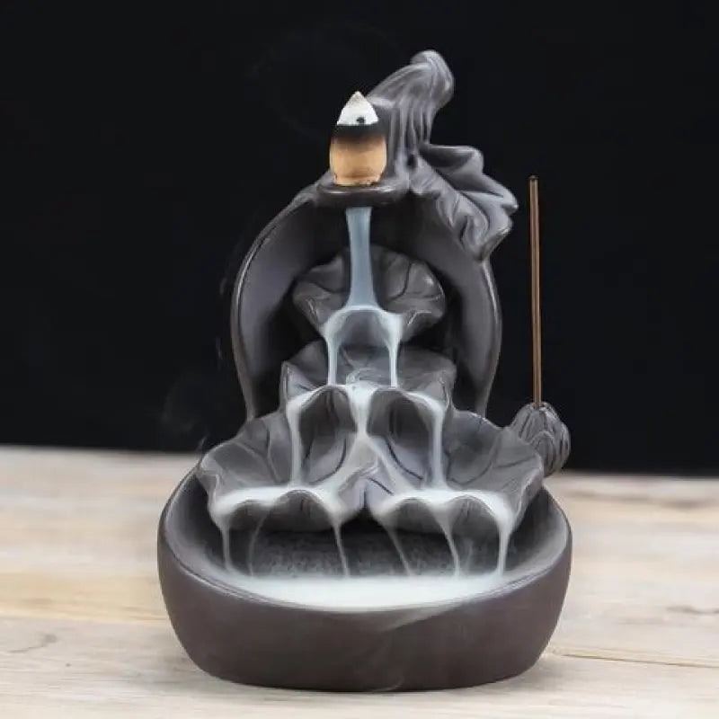 Backflow Waterfall Incense Burner Aromatherapy Smoke Cascade